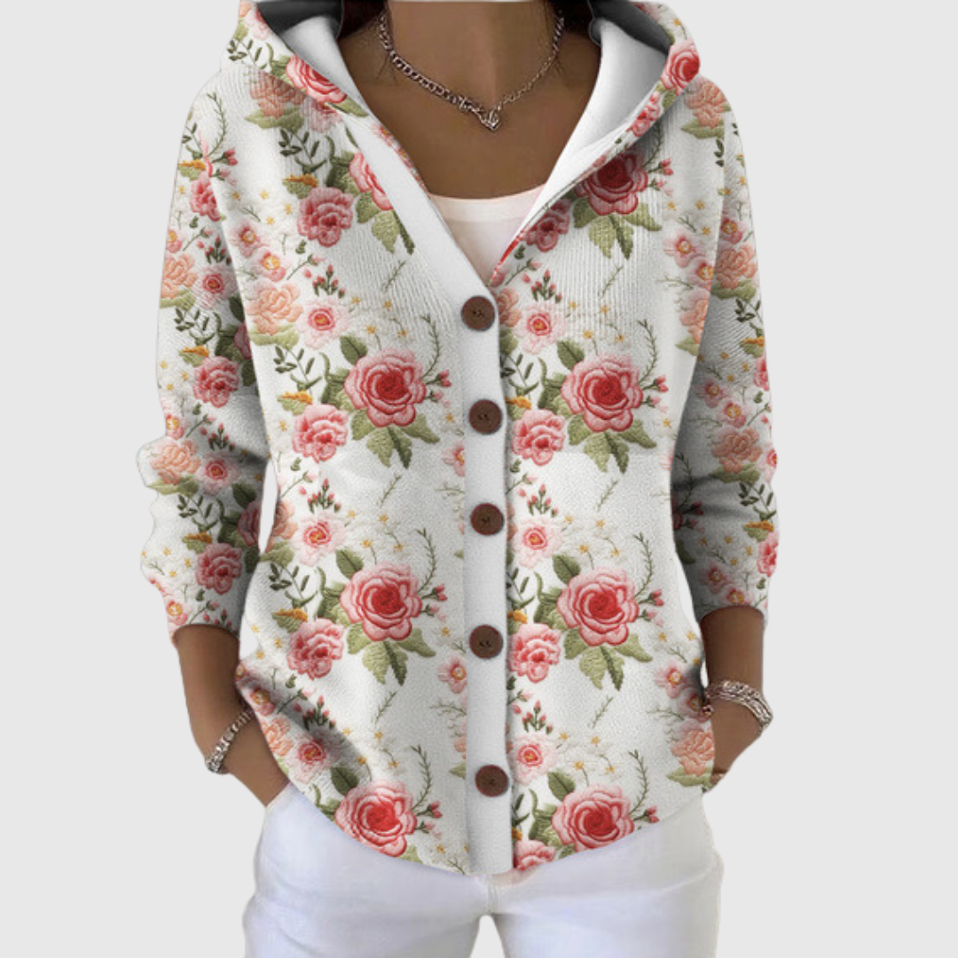 Yasmin – Knitted Hooded Jacket
