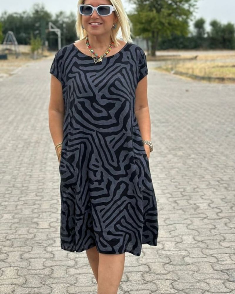 Ophelia – Light and Feminine Round-Neck Summer Dress