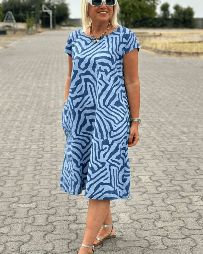 Ophelia – Light and Feminine Round-Neck Summer Dress