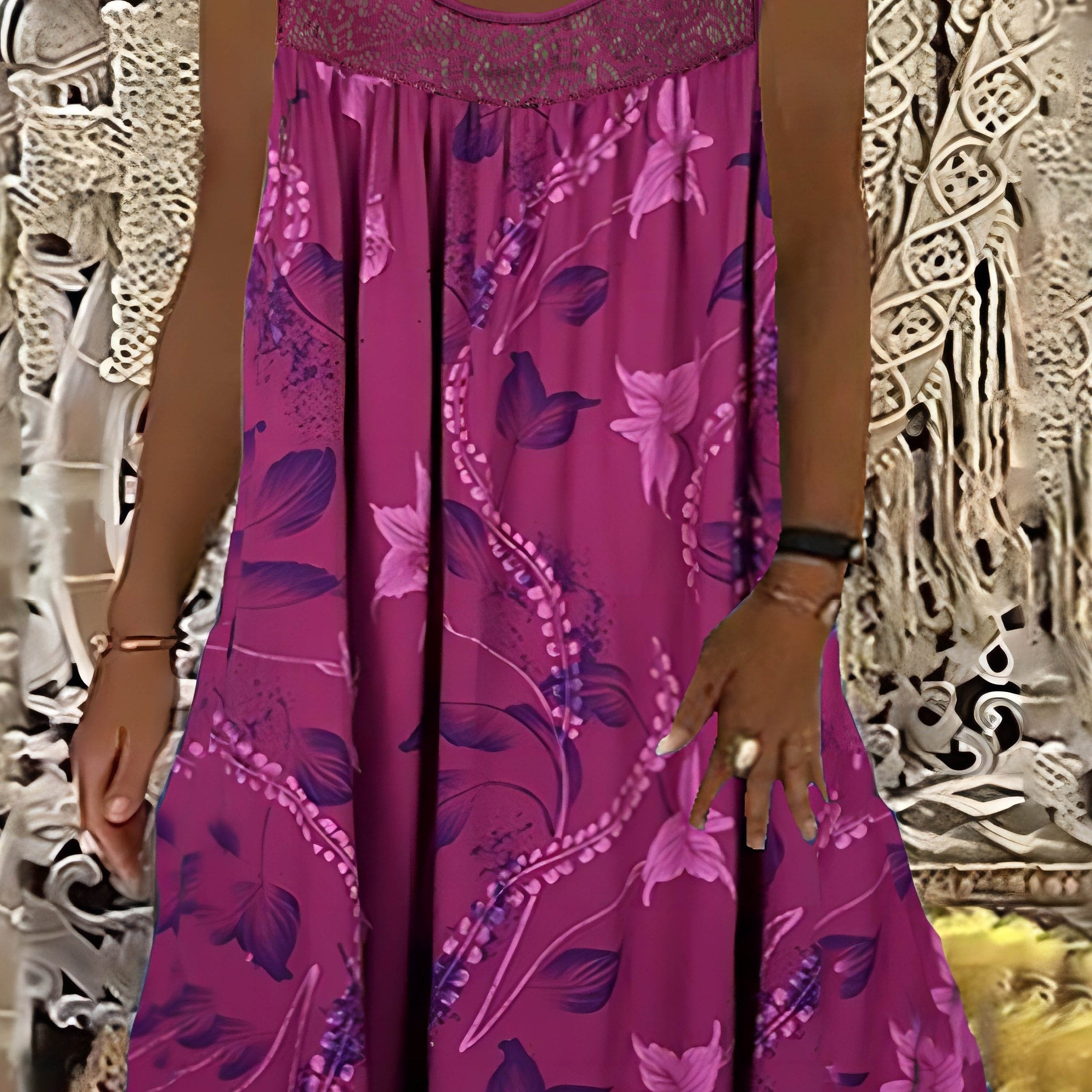Rana - Floral Lace Summer Dress