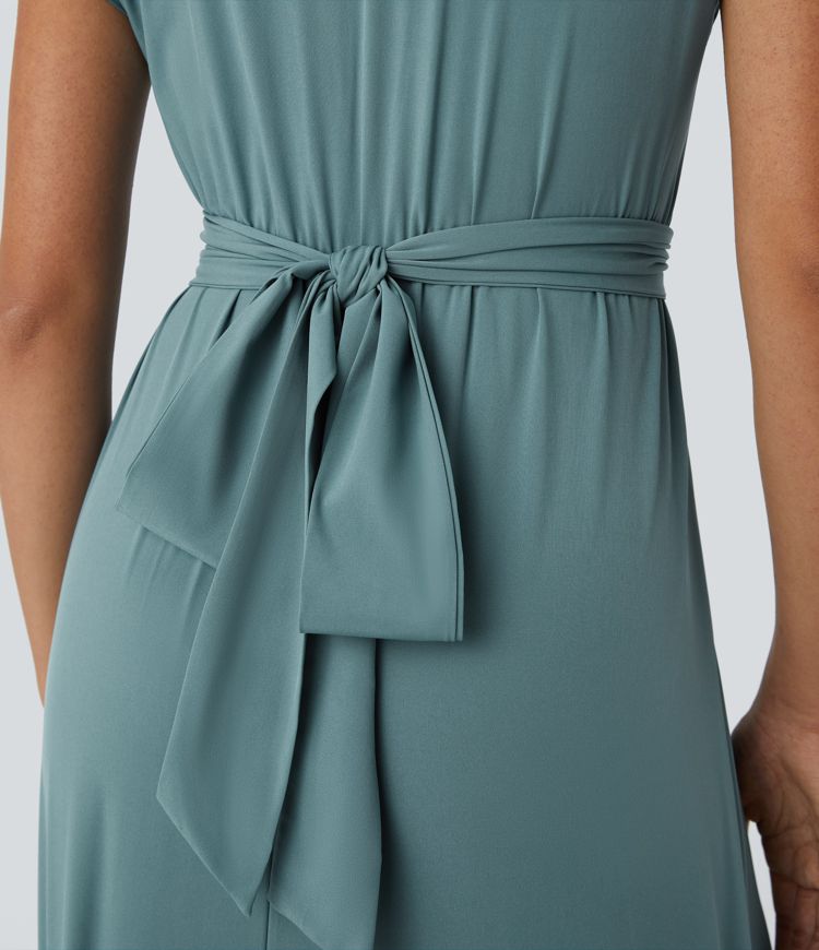 Elaine – Wrap Dress with Flowing Skirt
