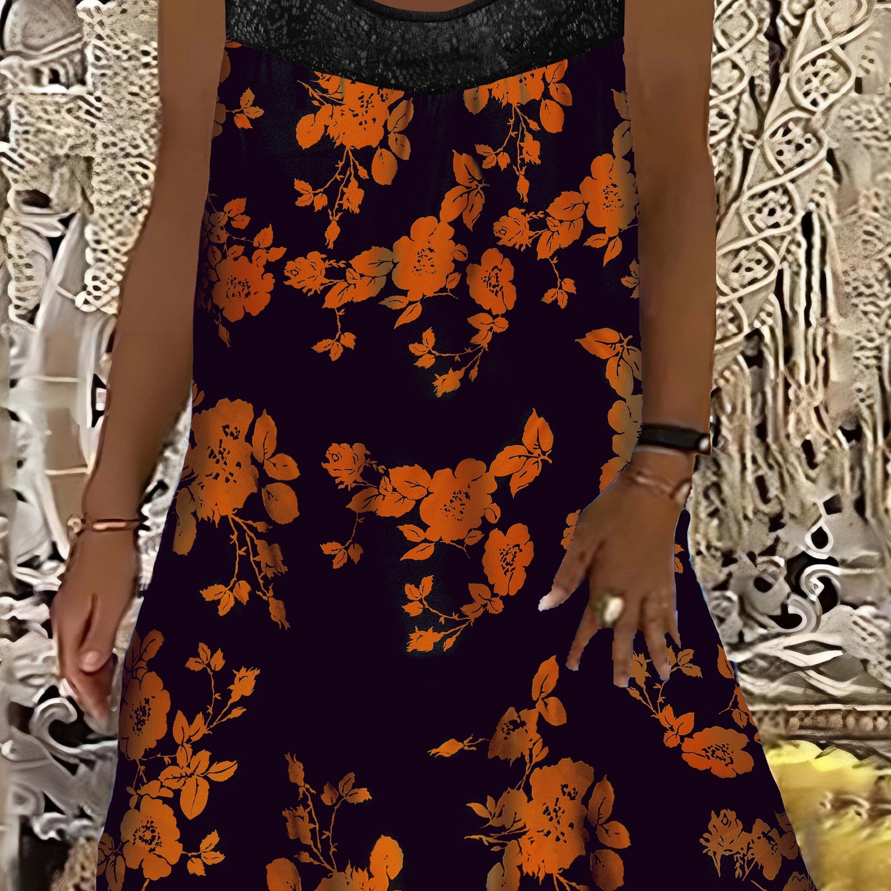 Rana - Floral Lace Summer Dress