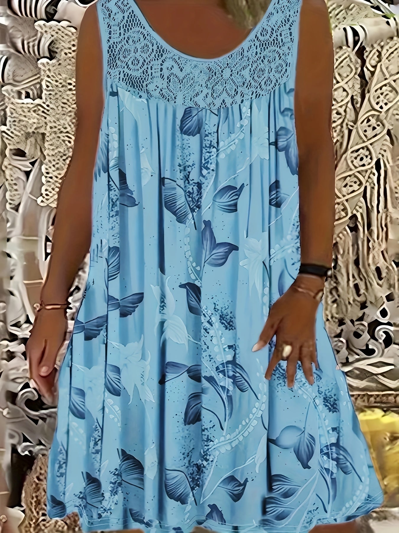 Rana - Floral Lace Summer Dress