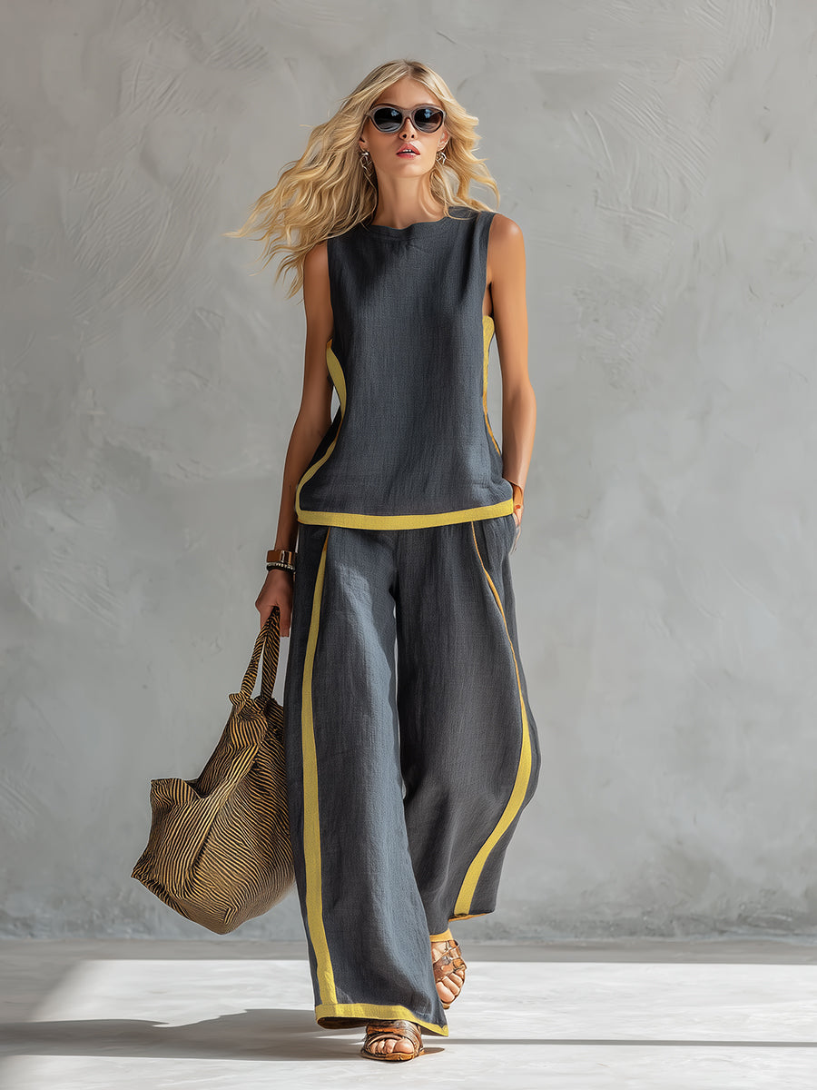 Kesya – Elegant Cotton-Linen Set