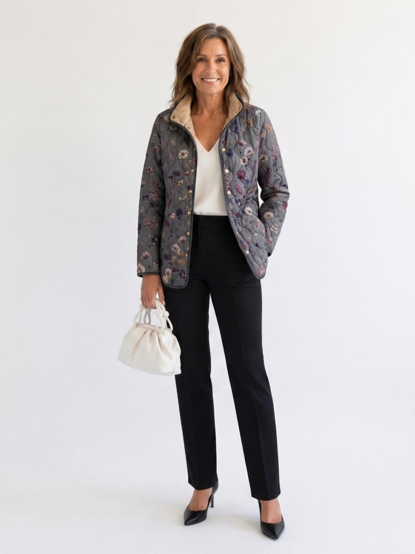 Lana – Quilted Dried Flower Jacket