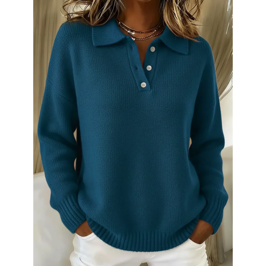 Lyra – Soft Polo Sweater