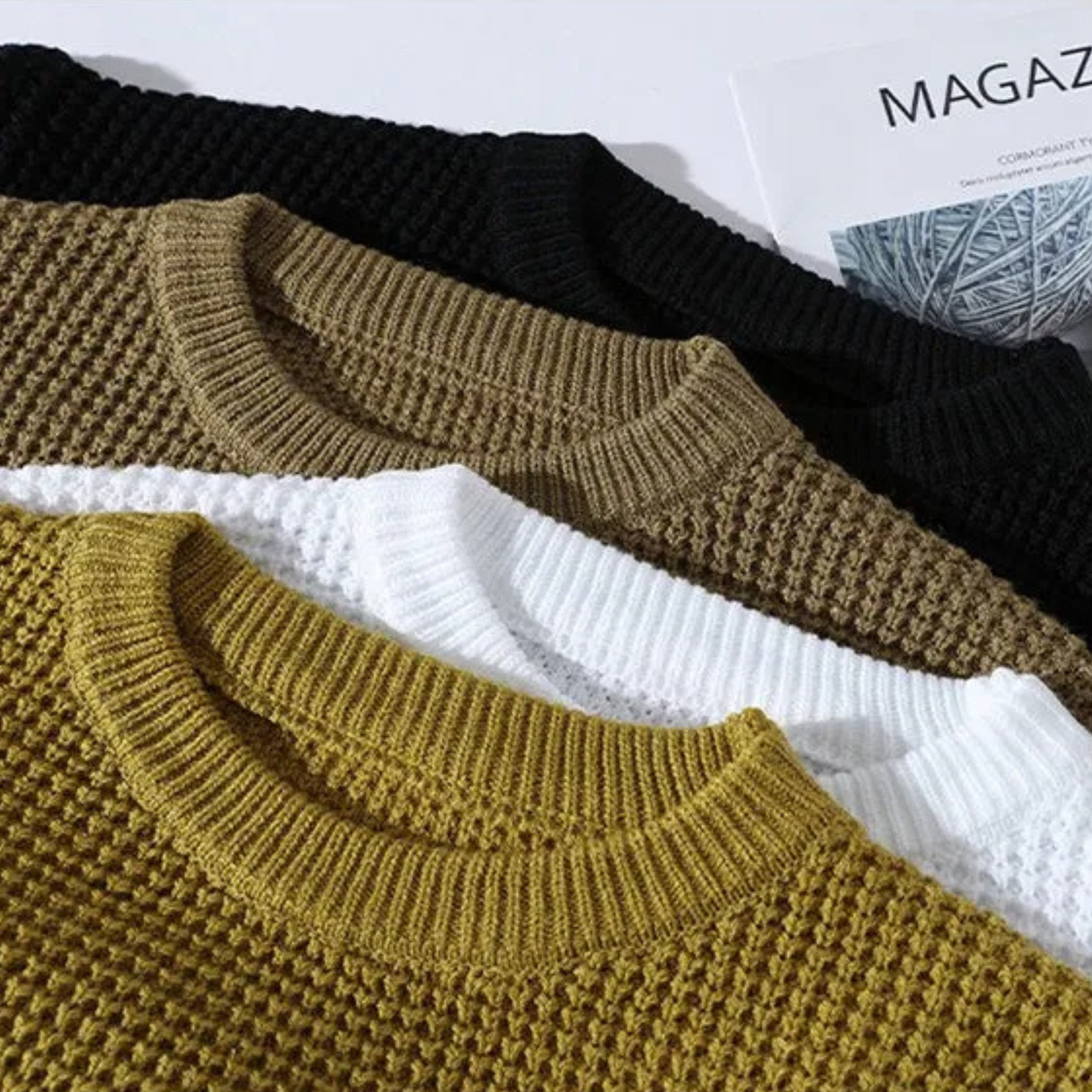 Marc – Premium Honeycomb Knit Sweater