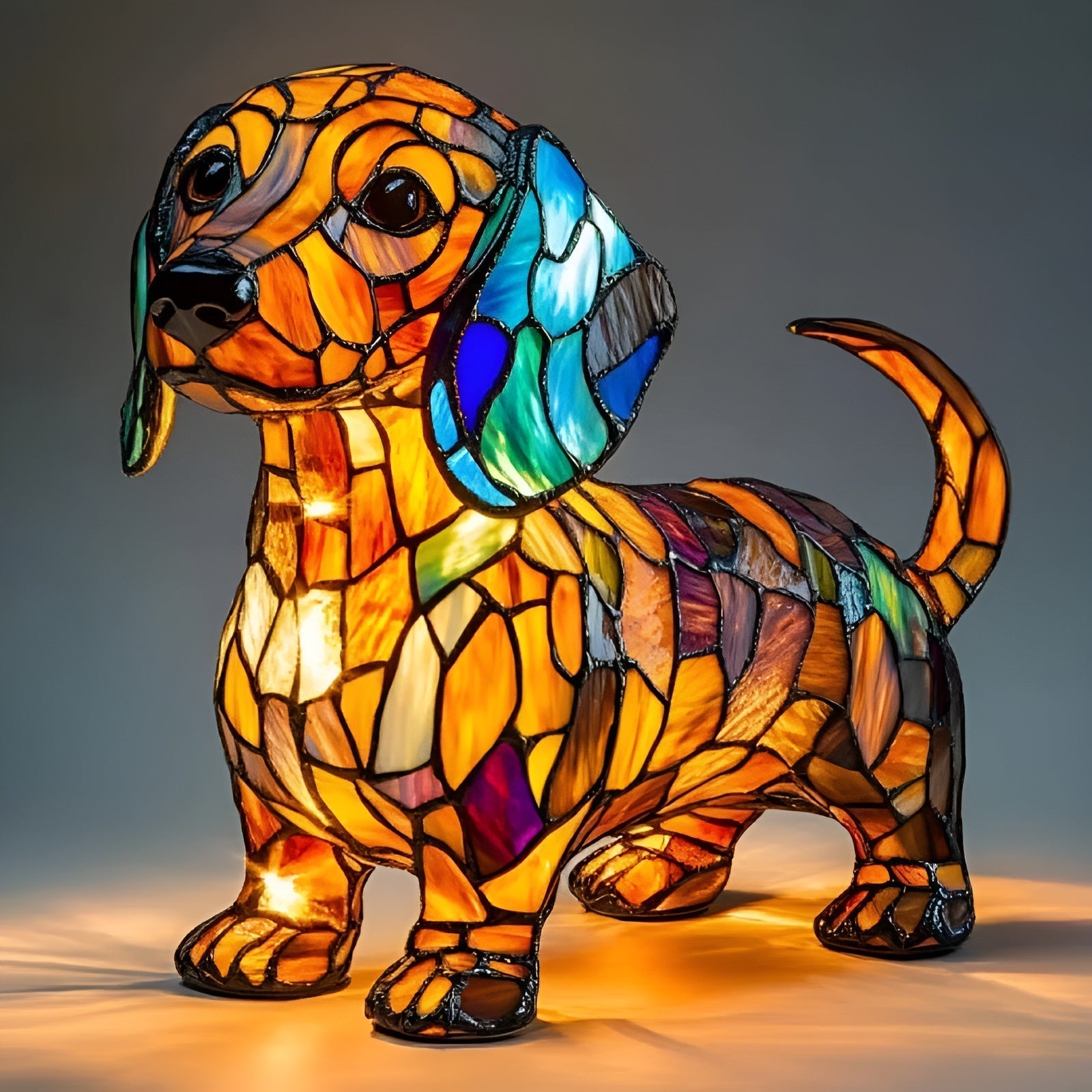 Jax - Colored Dog Lamp