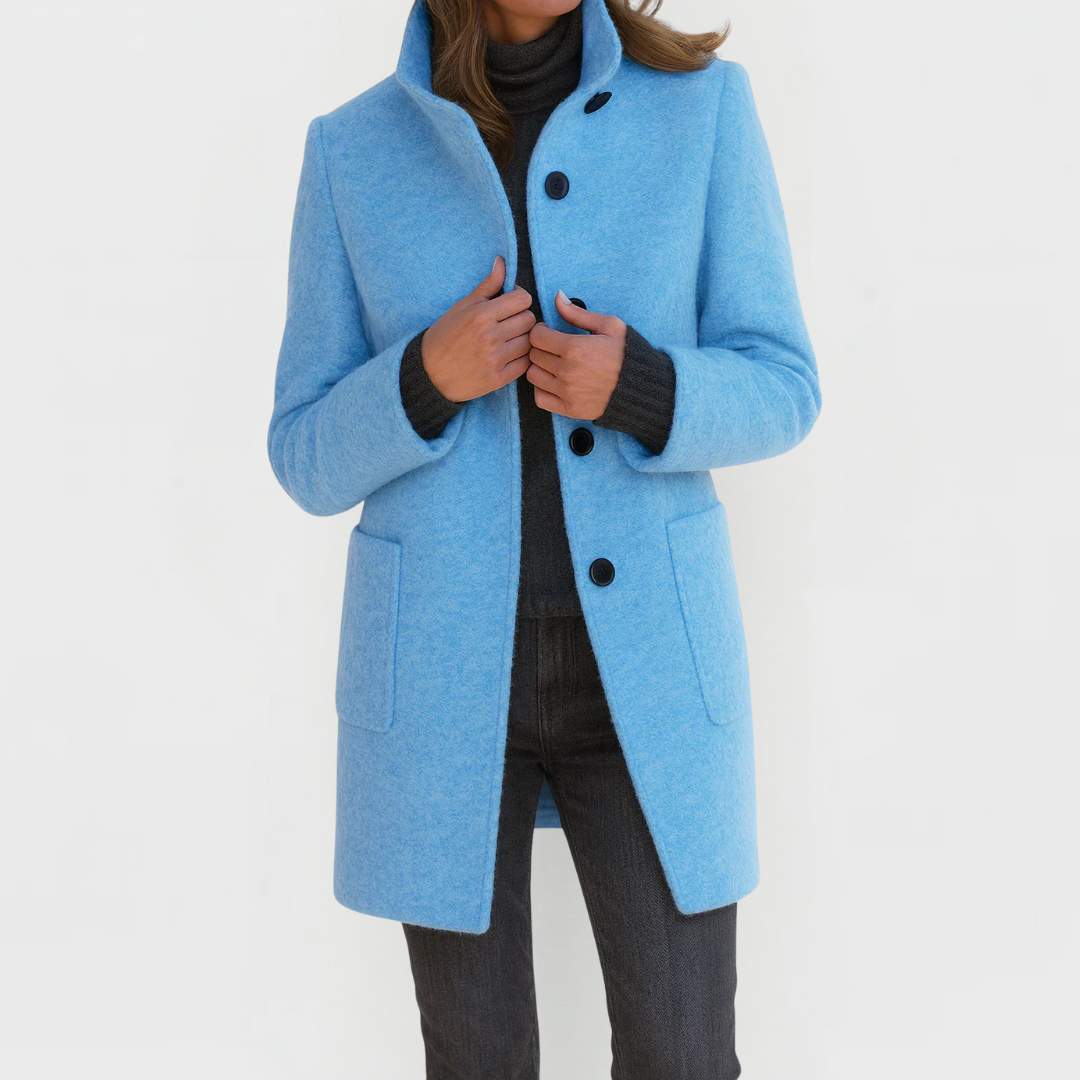 Vanessa - Elegant Midi Wool Coat