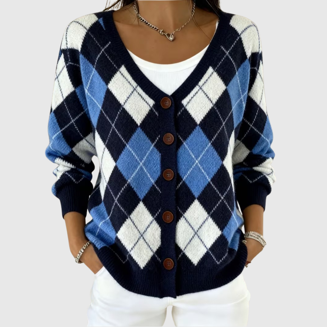 Anika – Knitted Button-Up Jacket