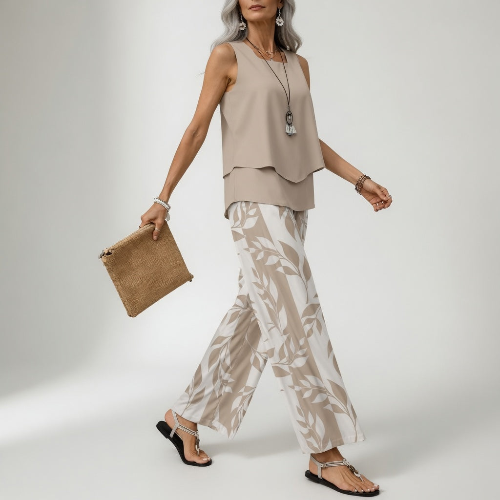 Annie - Desert Leaf Two-Piece Set