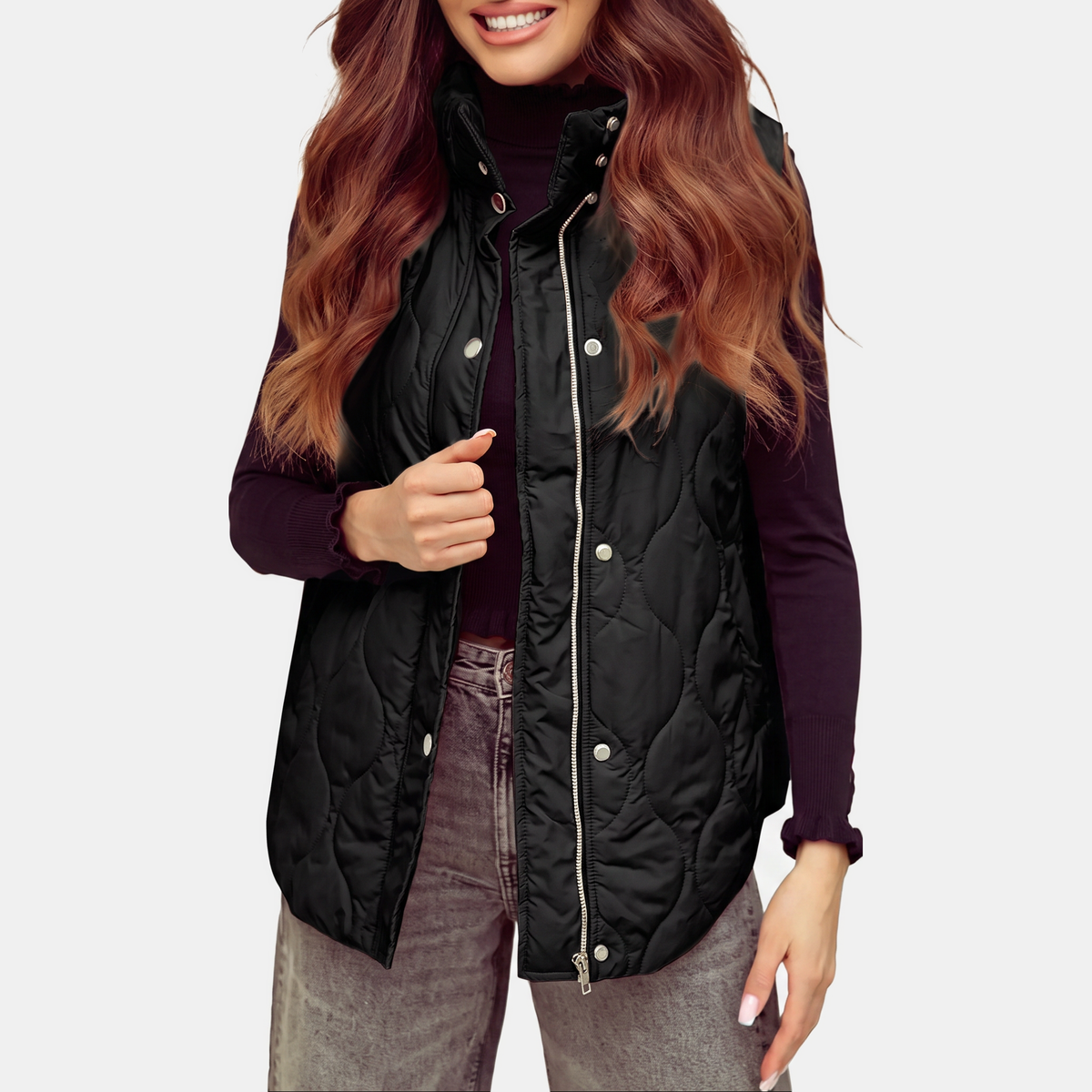 Dulce - Quilted Hooded Puffer Vest