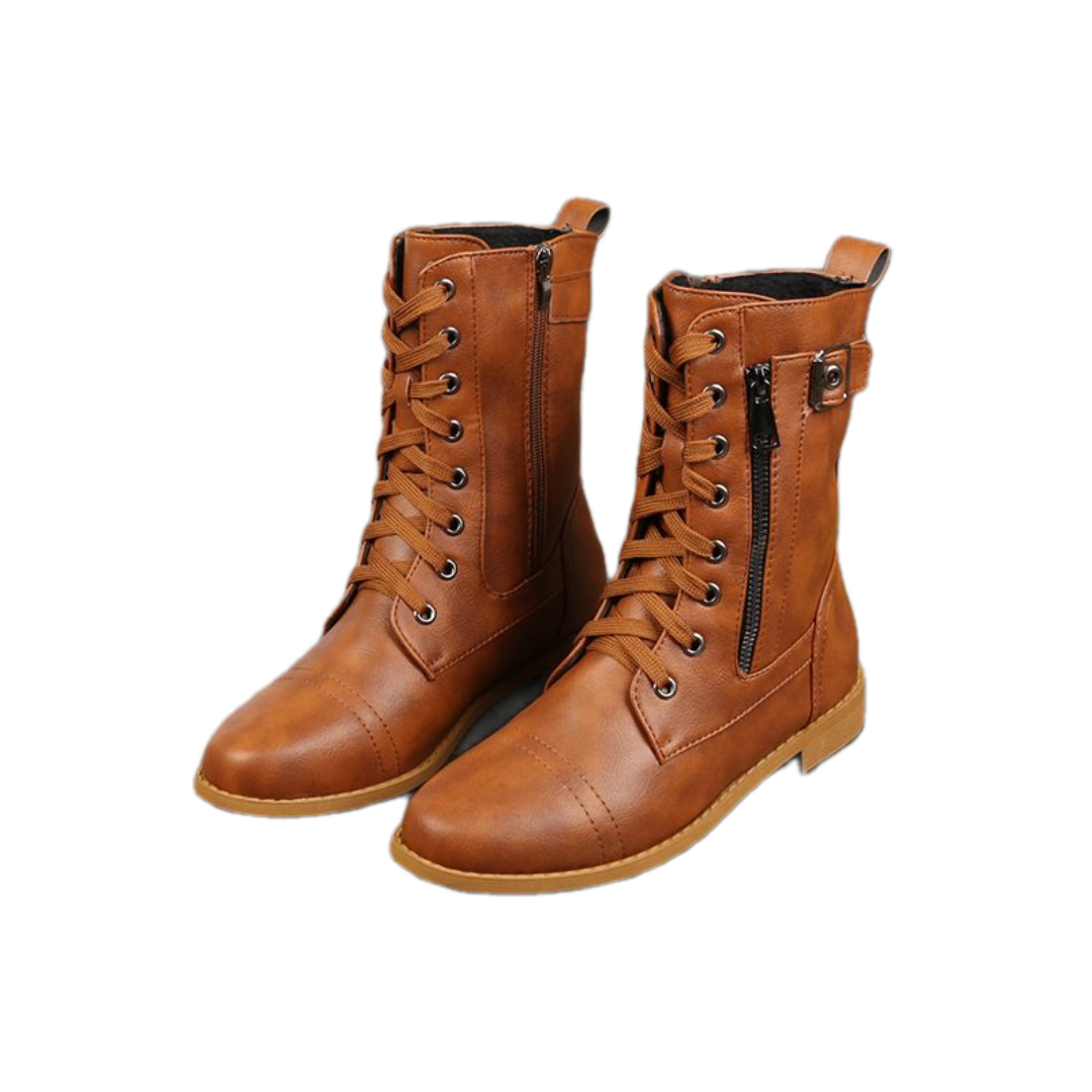 Heidi - Wide-Fit Orthopedic Leather Boots