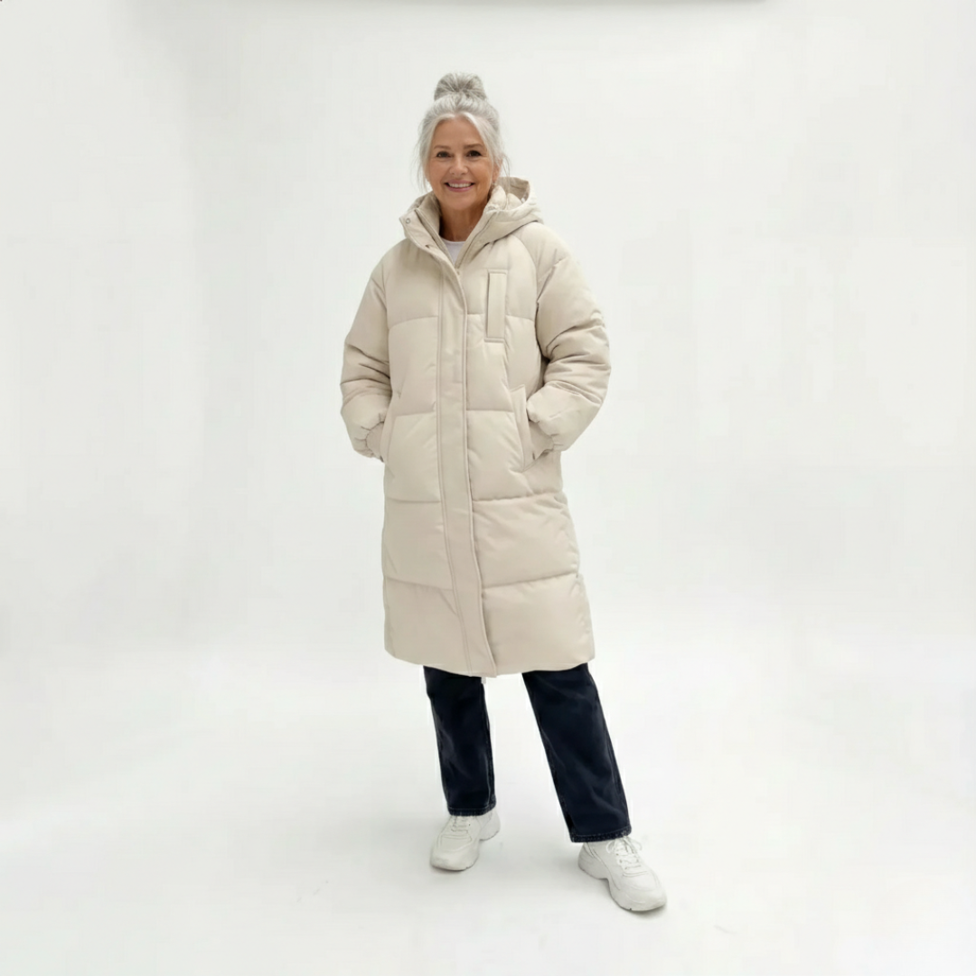 Lara - Classic Hooded Long Puffer Jacket