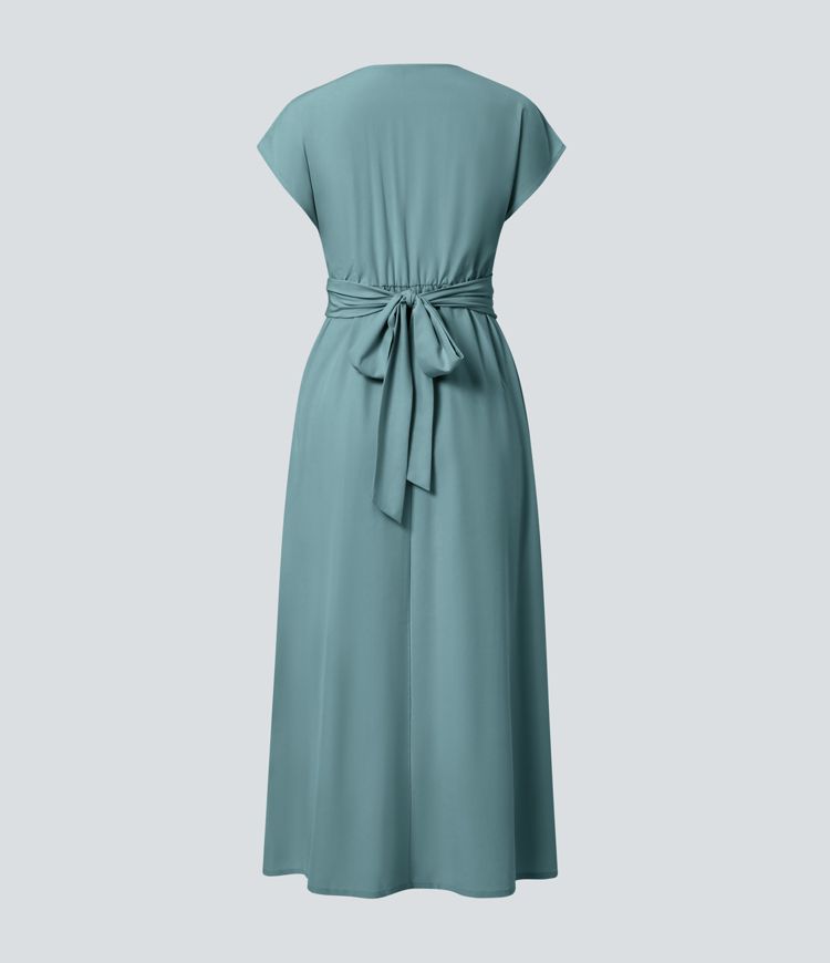 Elaine – Wrap Dress with Flowing Skirt