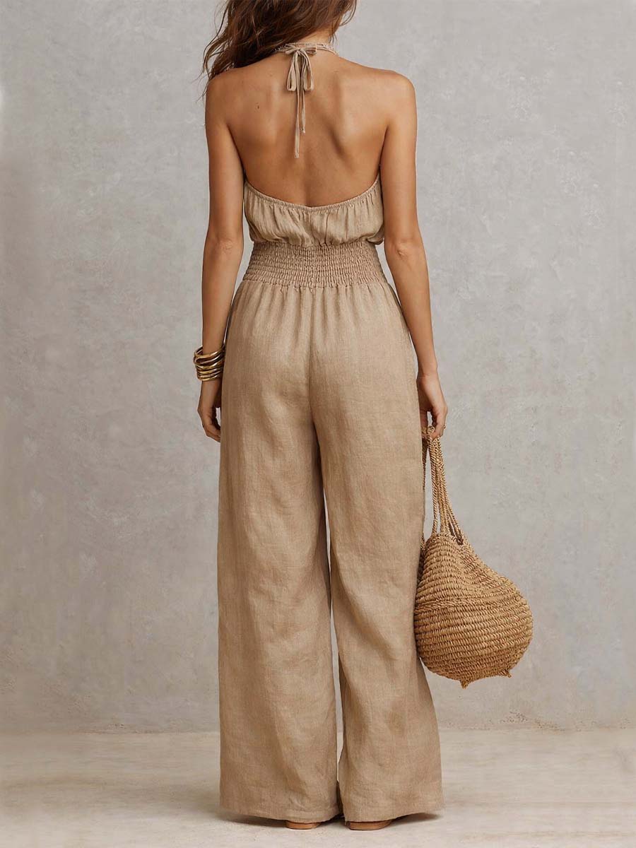 Casandra - Elegant Halter Jumpsuit