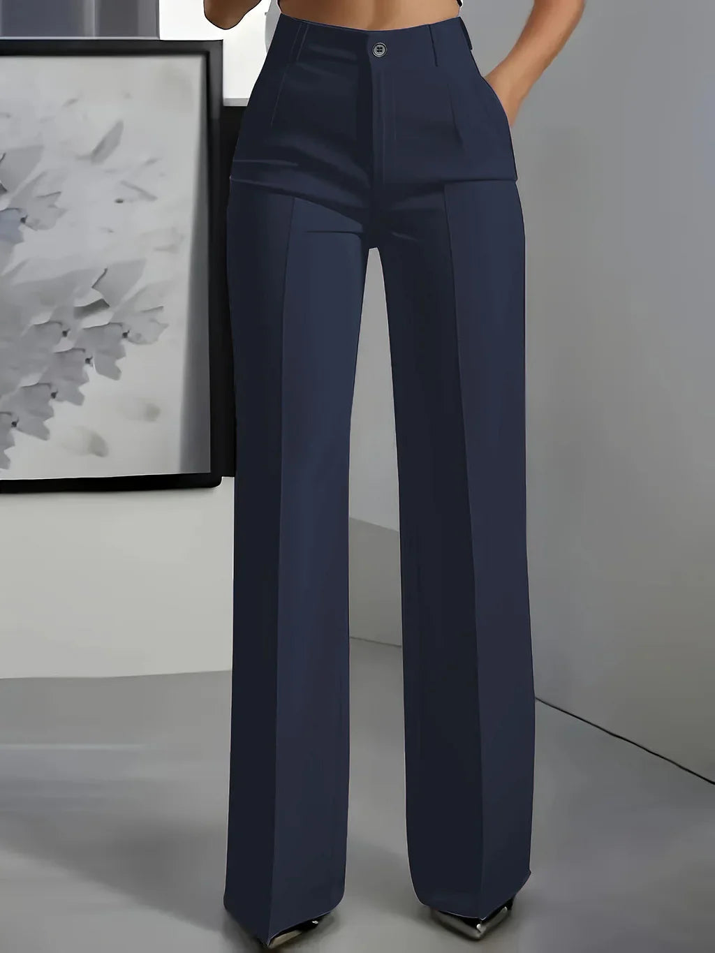 Harrah – High-Waisted Tailored Pants