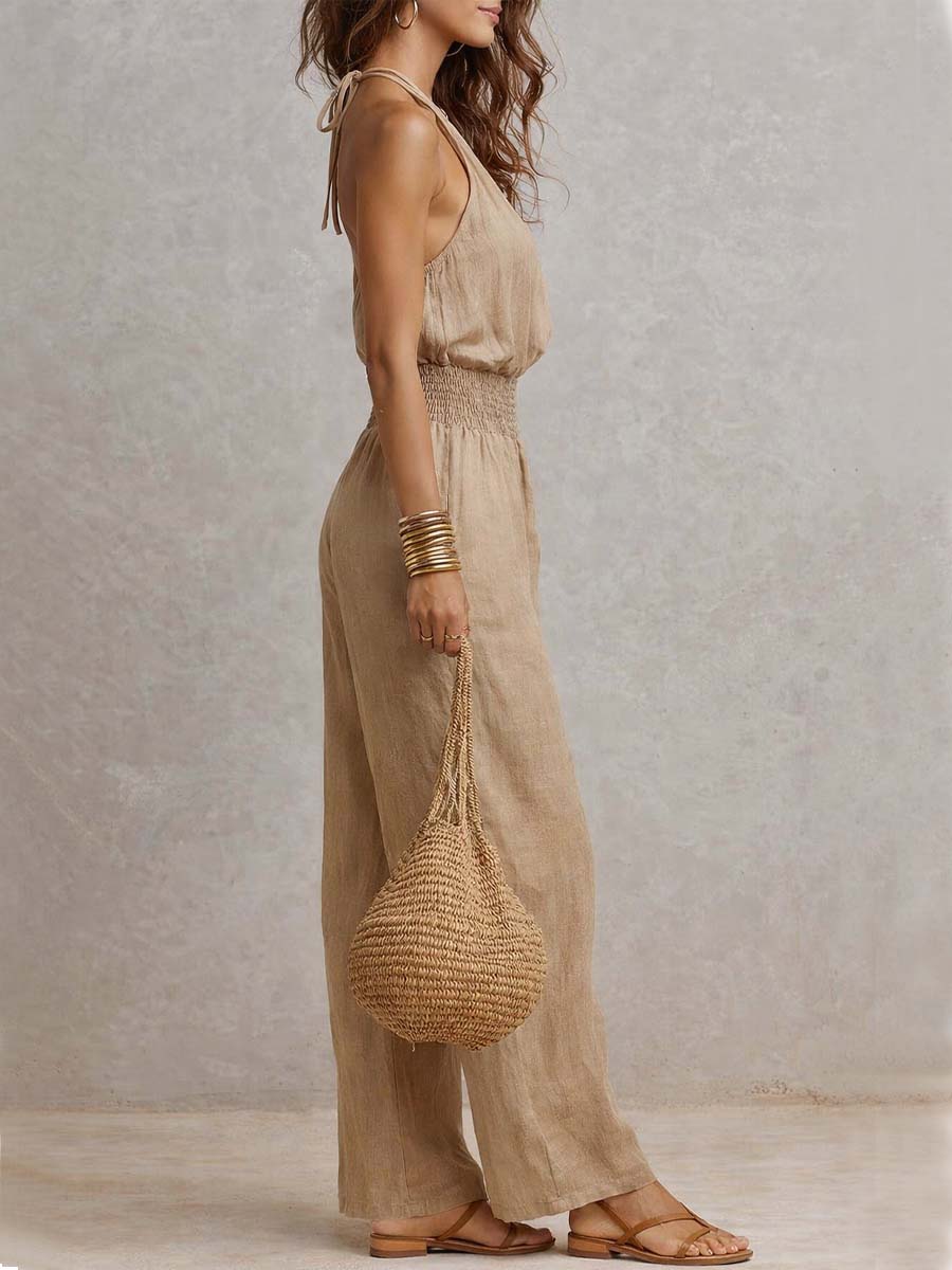 Casandra - Elegant Halter Jumpsuit