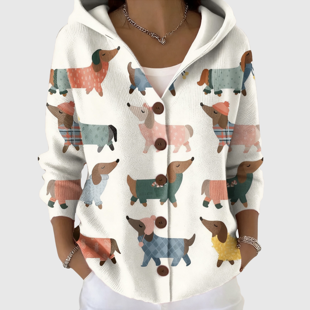 Elara – Knitted Hooded Jacket