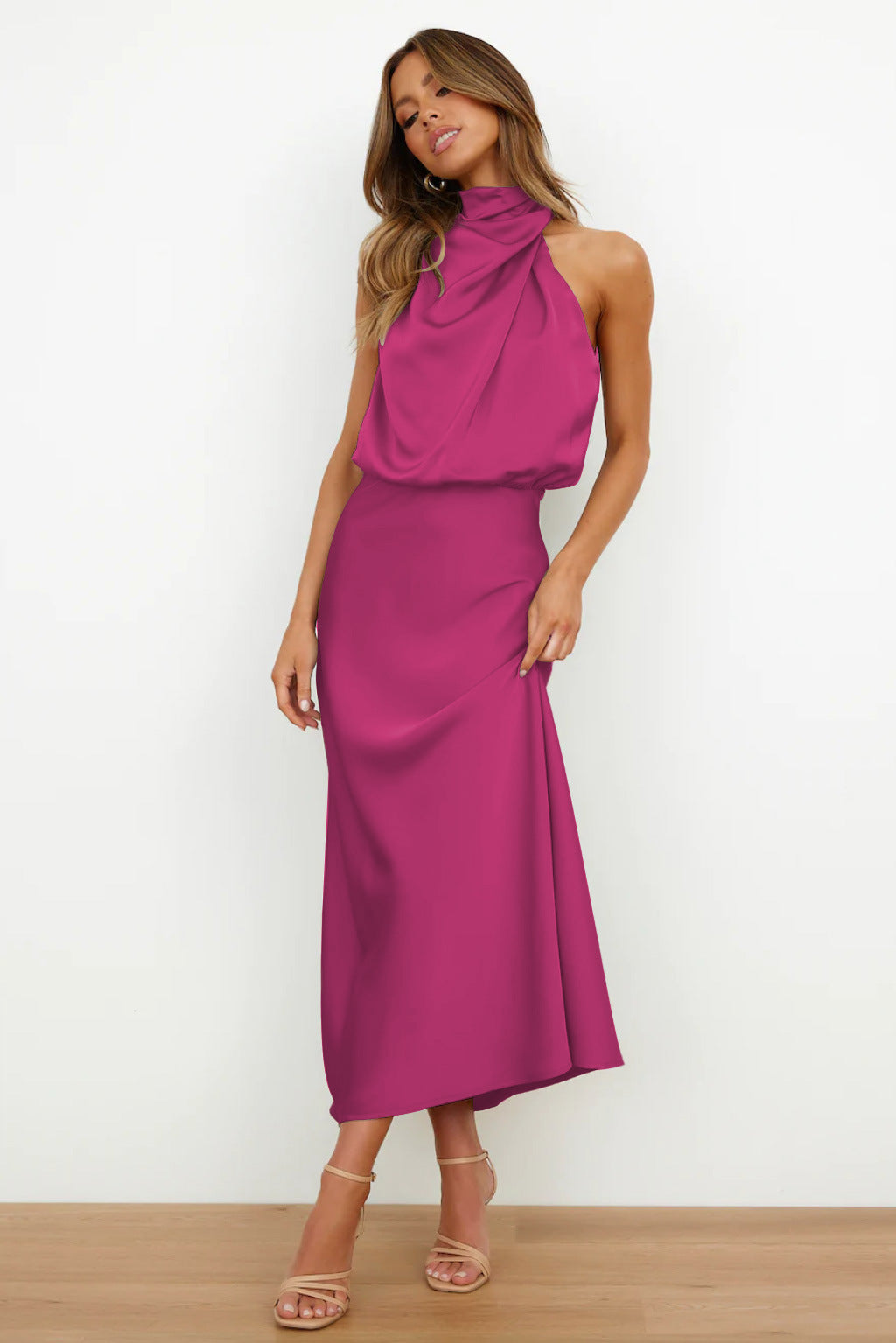 Anna - Quentin Dress Sahara Draped