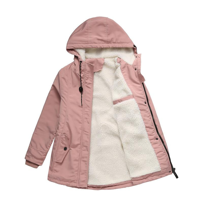 Elera - Cozy Quilted Winter Coat with Hood