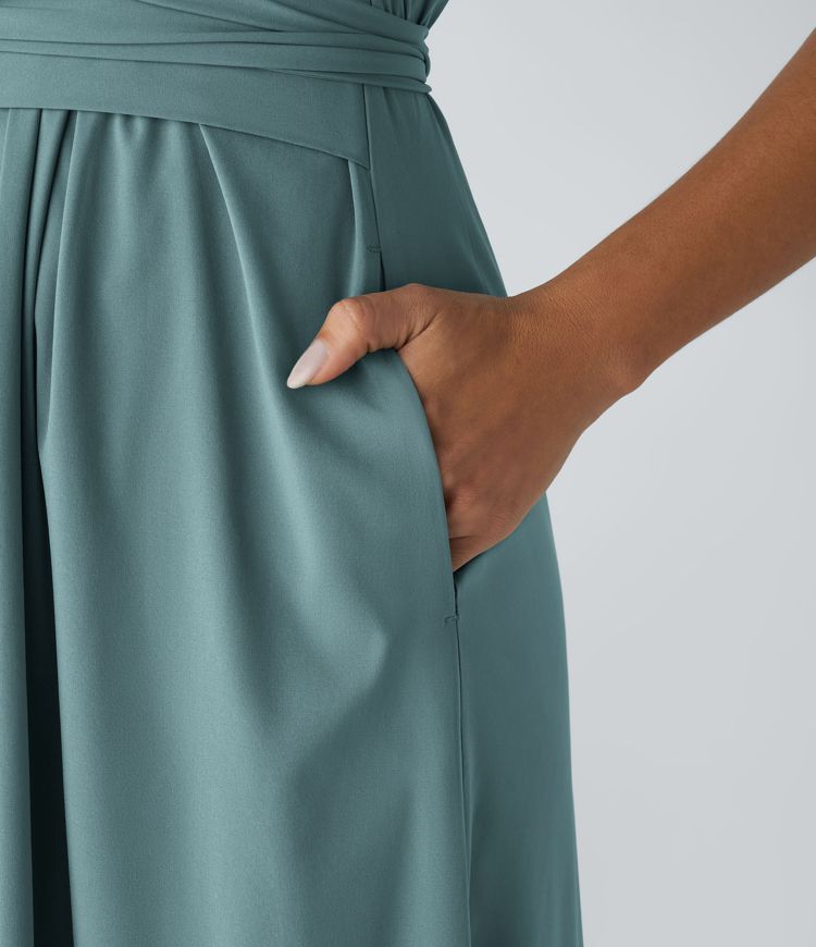 Elaine – Wrap Dress with Flowing Skirt