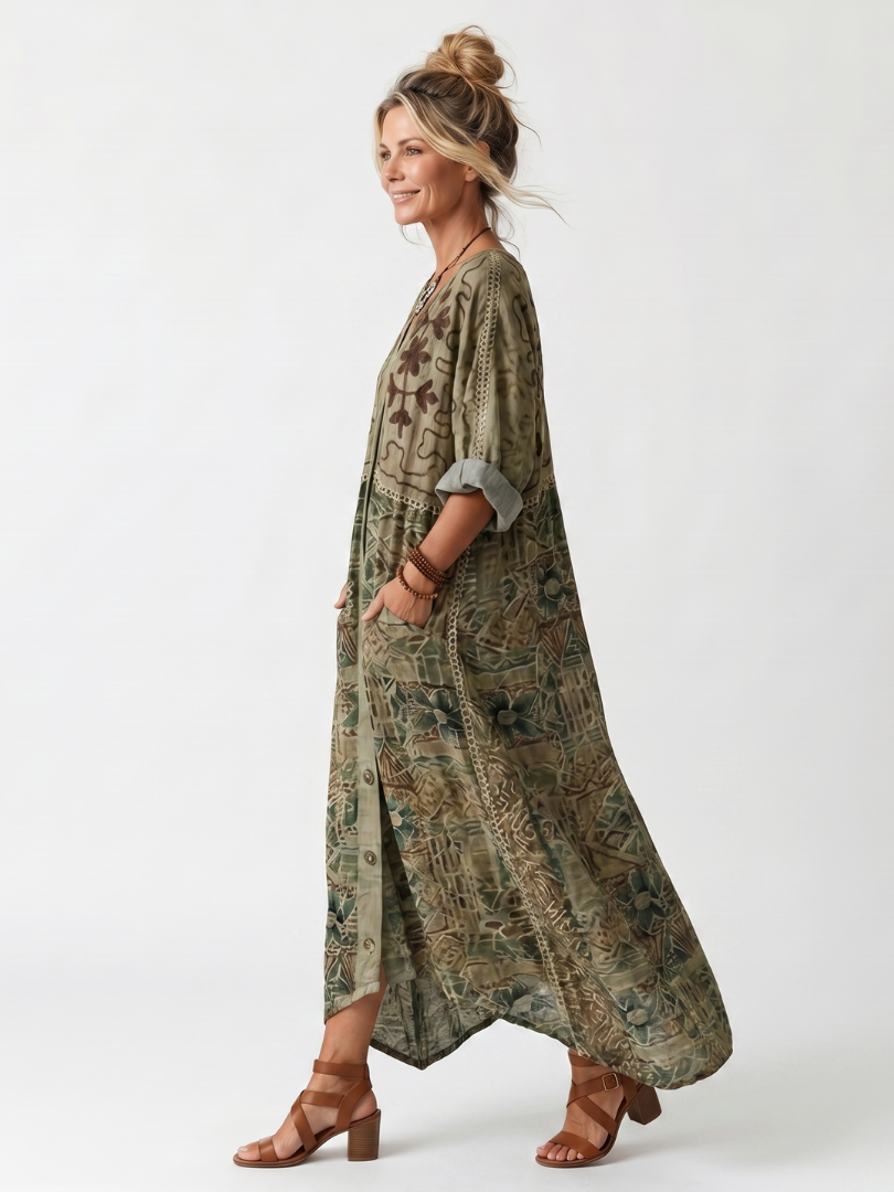Narmi - Oversized Button Maxi Dress