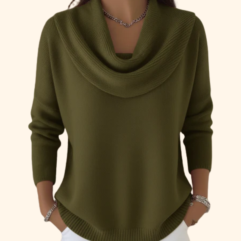 Demi – Draped Neck Sweater