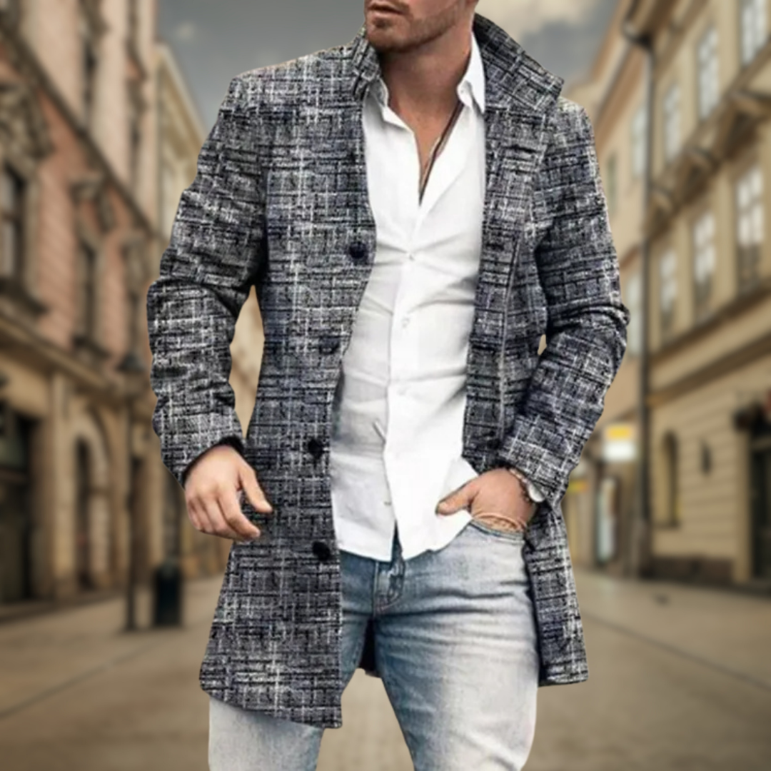 Daryl – Elegant Wool Blend Coat for Men