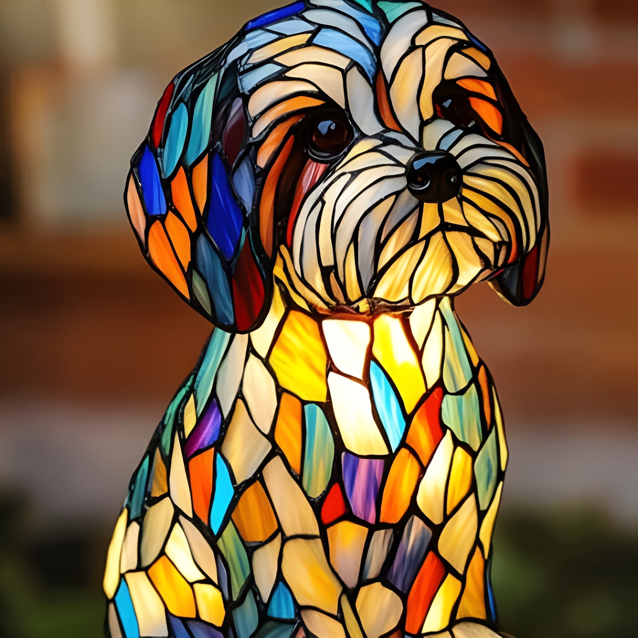 Lilo - Colored Dog Lamp