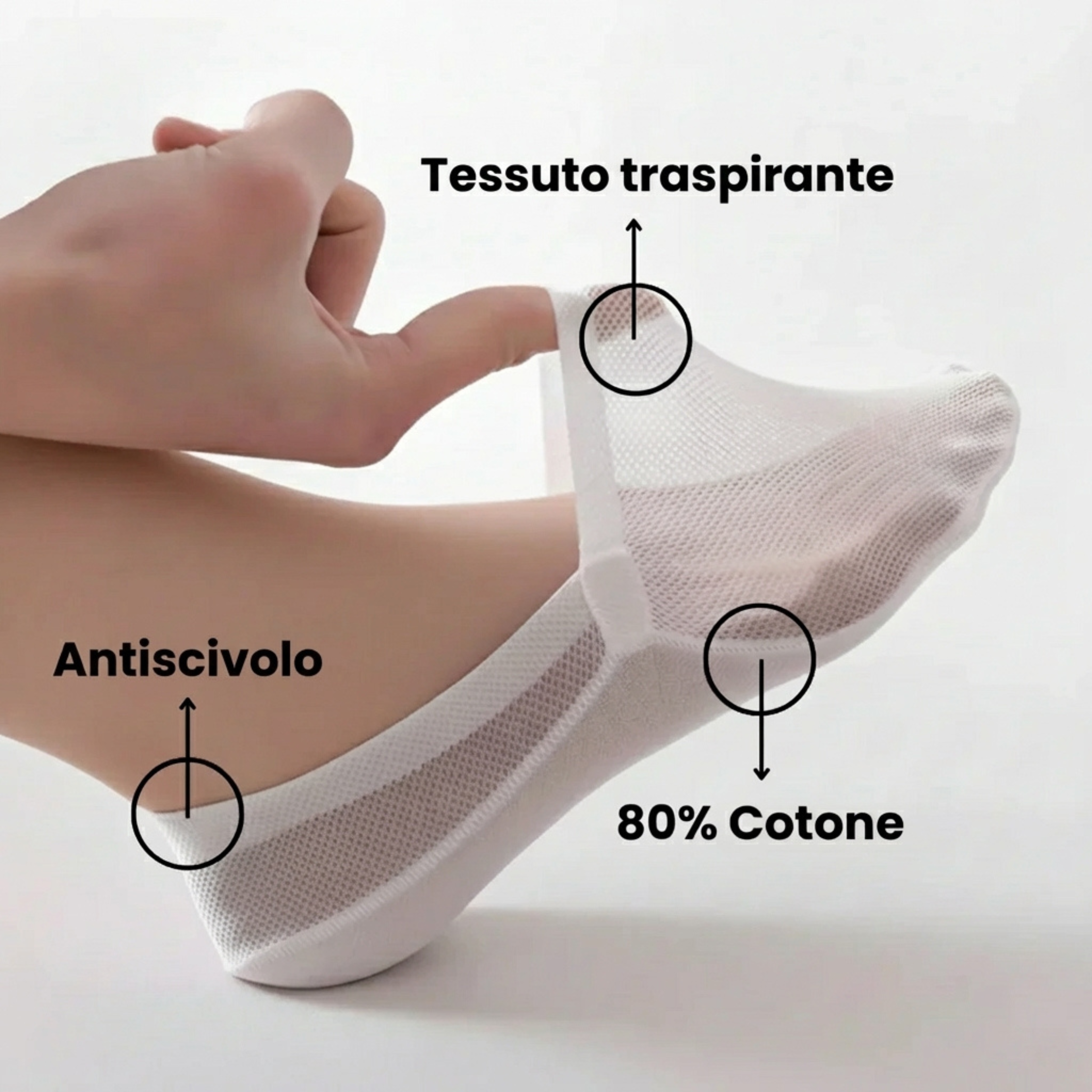 Lexa - Invisible Non-Slip Everyday Socks
