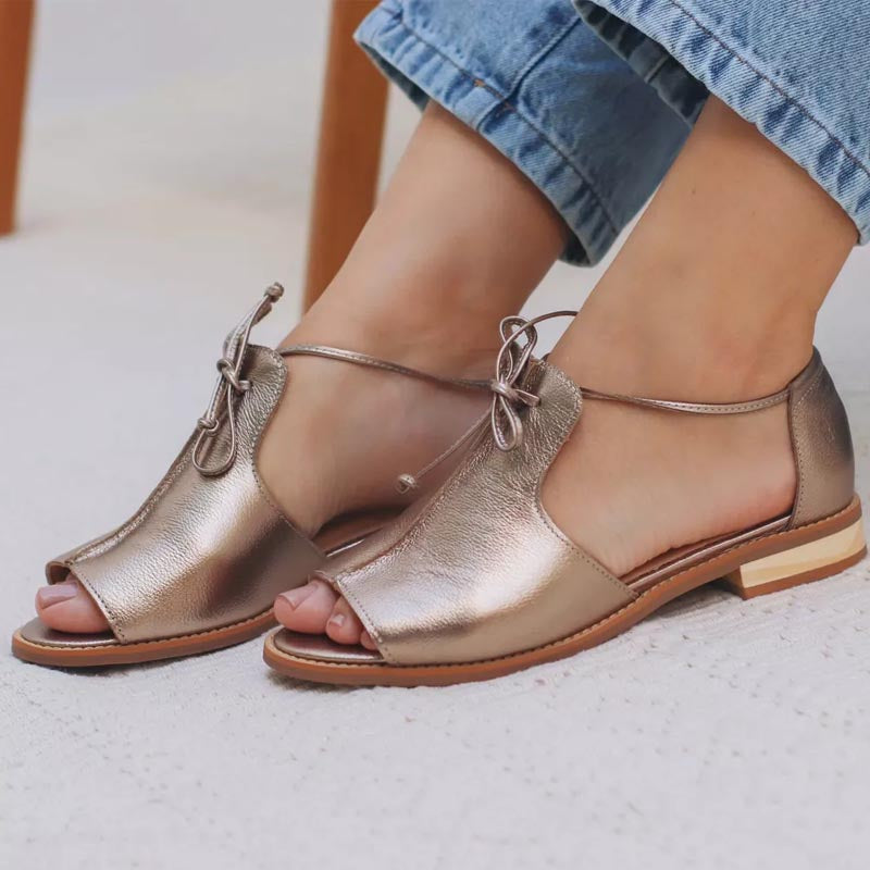 Edna - Adjustable Lace-Up Sandals