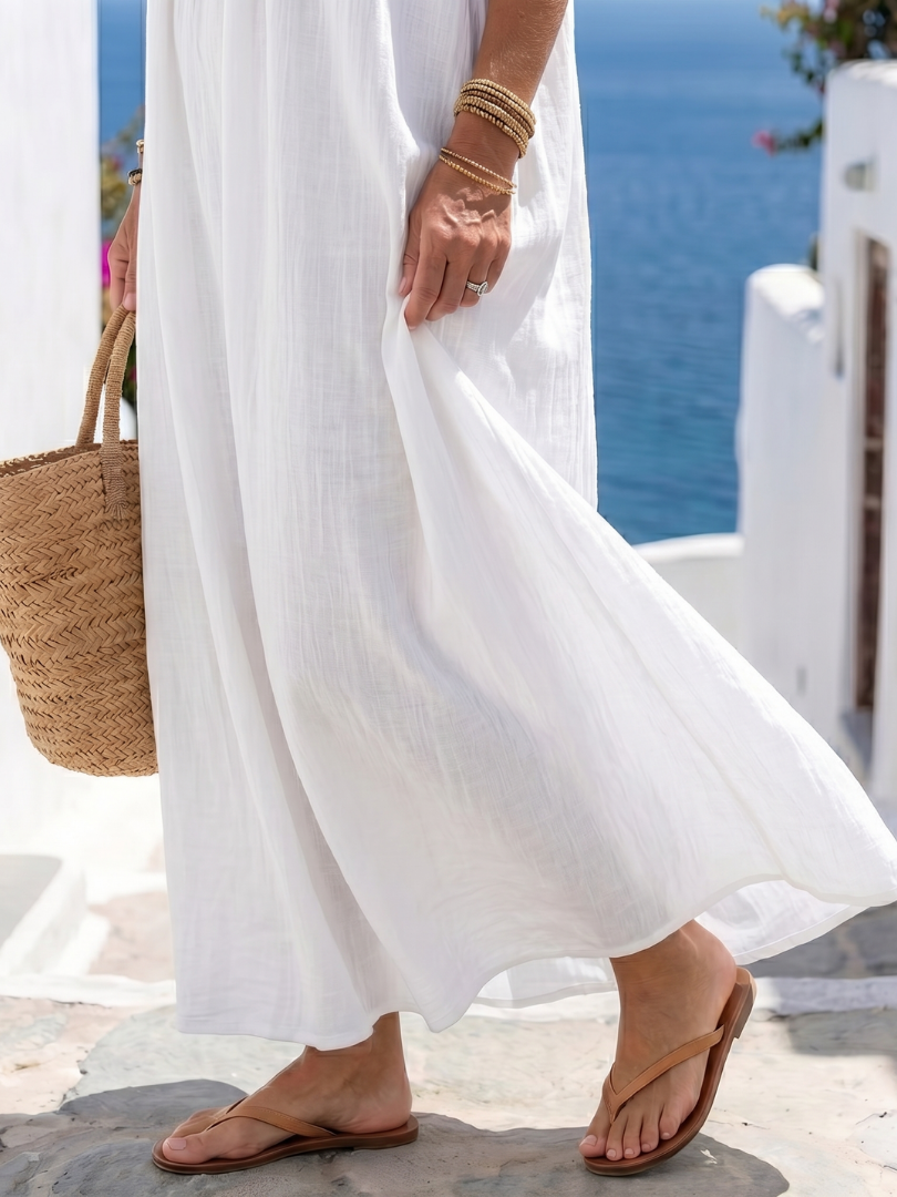 Kate -  Natural Flowing Maxi Dress