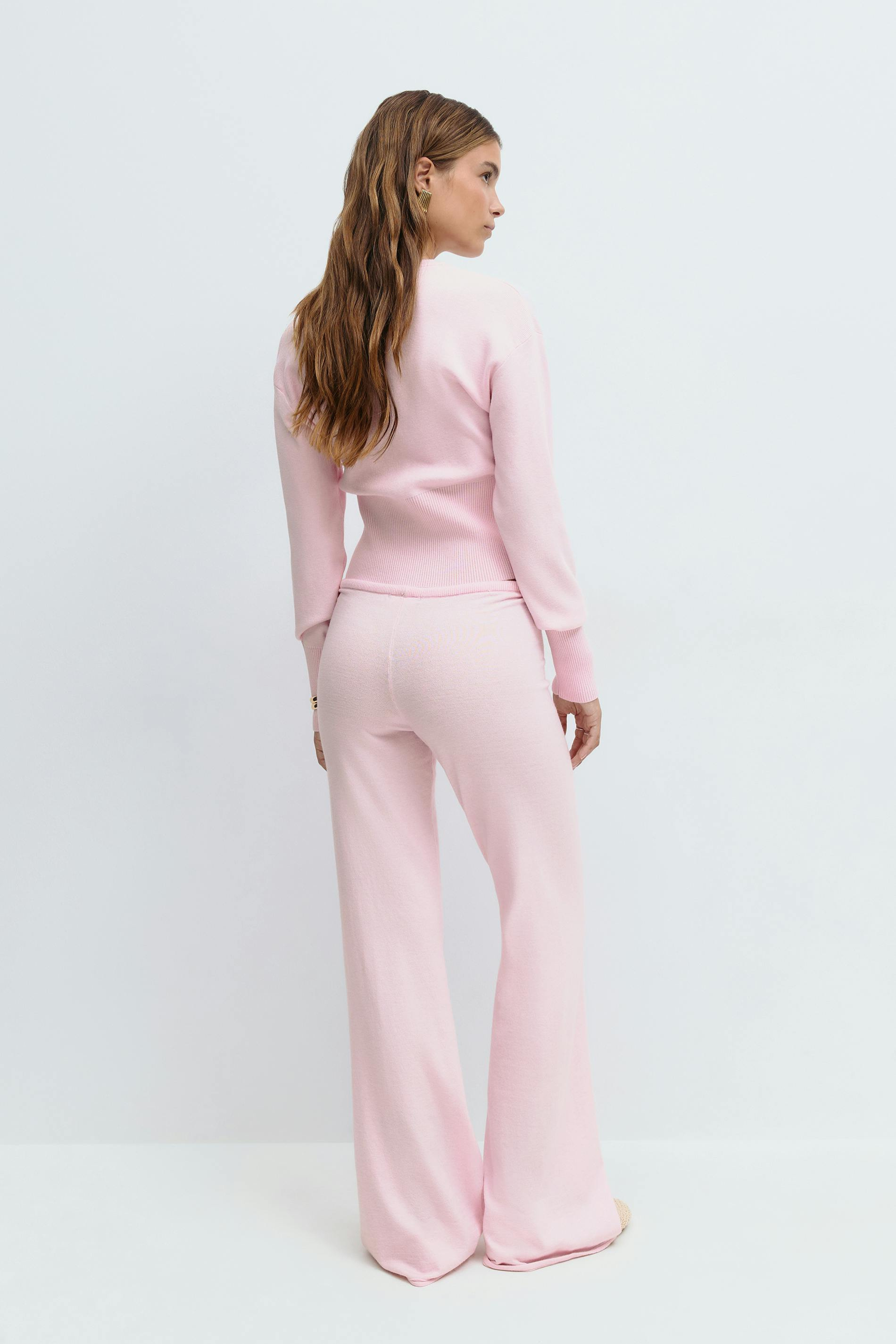 Lavinia – Sculpted Knit Top and High Waist Lounge Pants