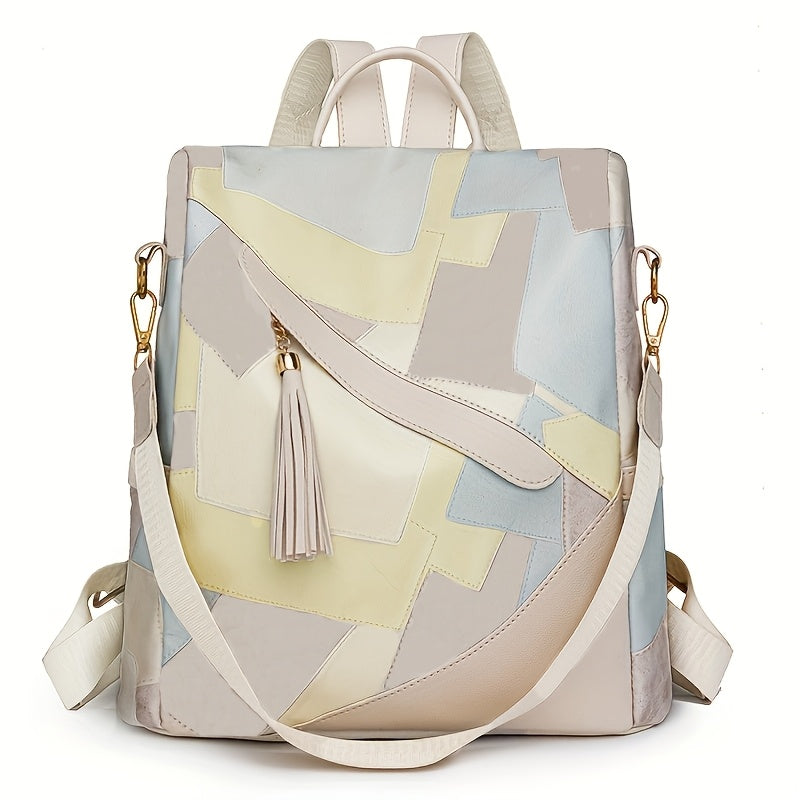Reagan - Anti-Theft Plaid Backpack