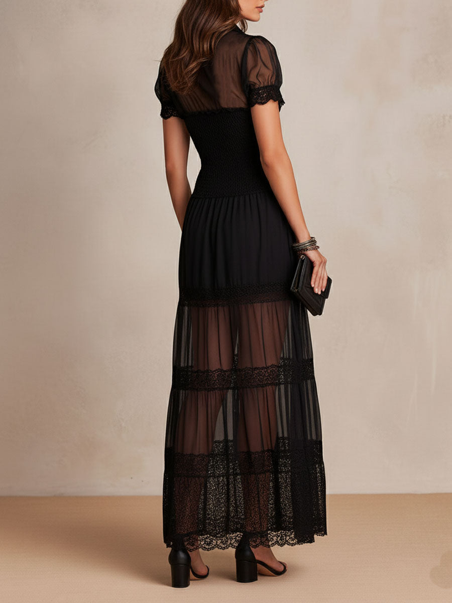 Shelby – Long Lace Maxi Dress