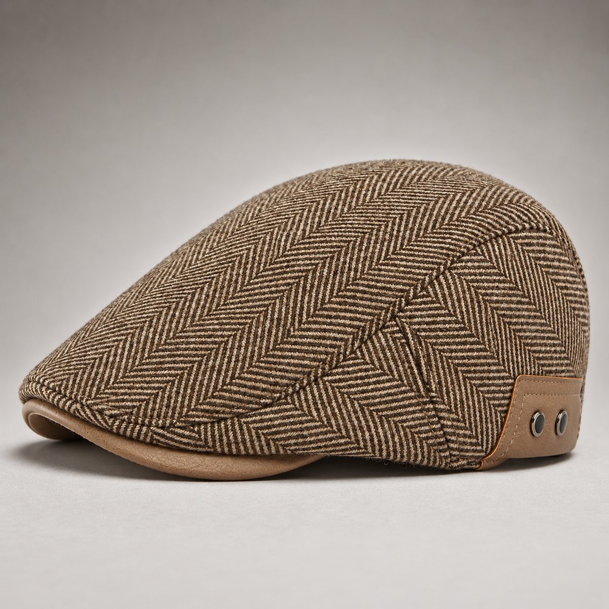 Holden – Vintage Herringbone Flat Cap