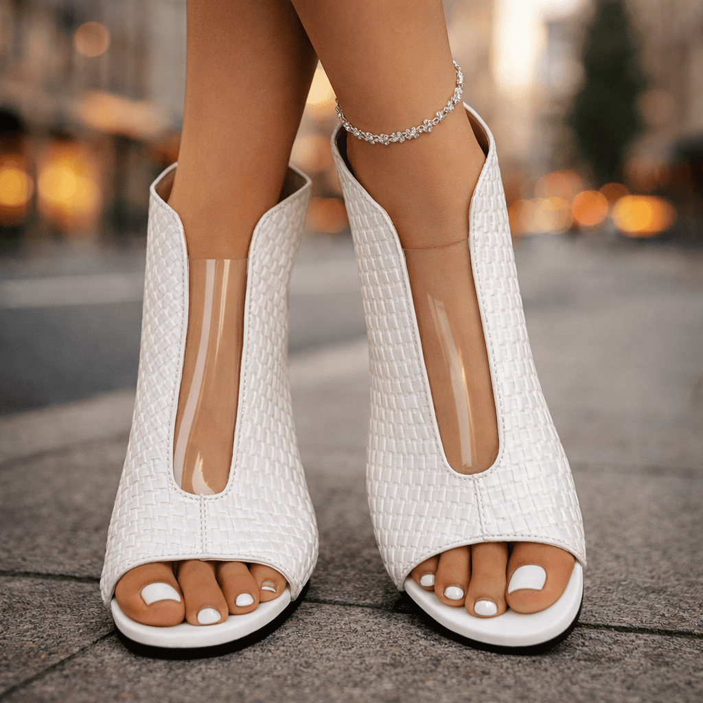 Isabela - Sculptural Block Heel Sandals