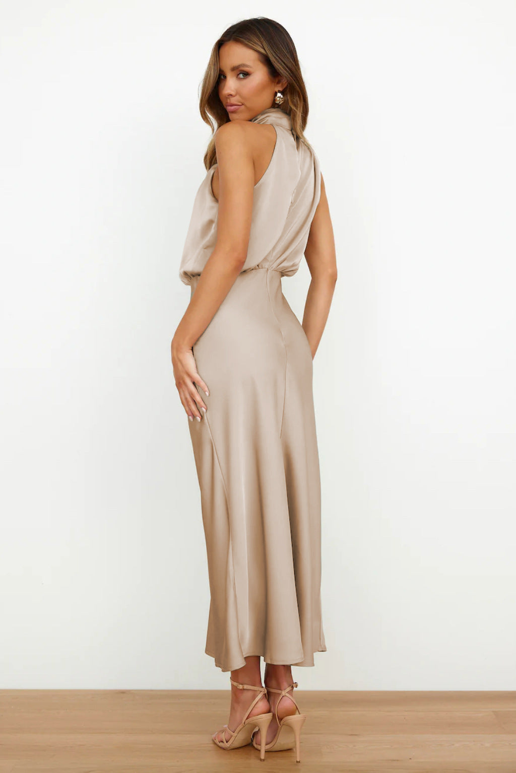 Anna - Quentin Dress Sahara Draped