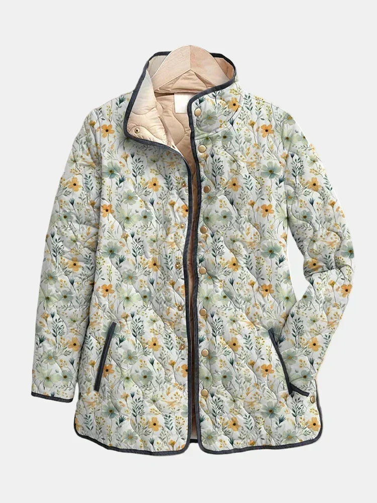 Zaria – Quilted Countryside Floral Jacket