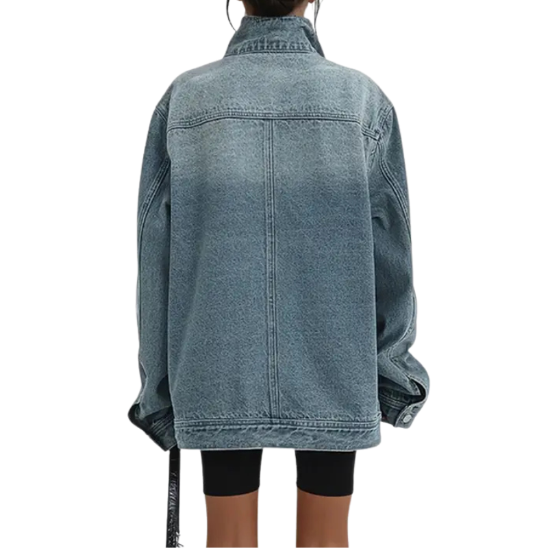 Errika – Street Style Asymmetric Button Jacket