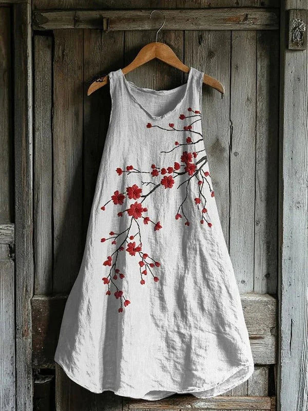 Dottie – Dress with cherry Blossom Pattern