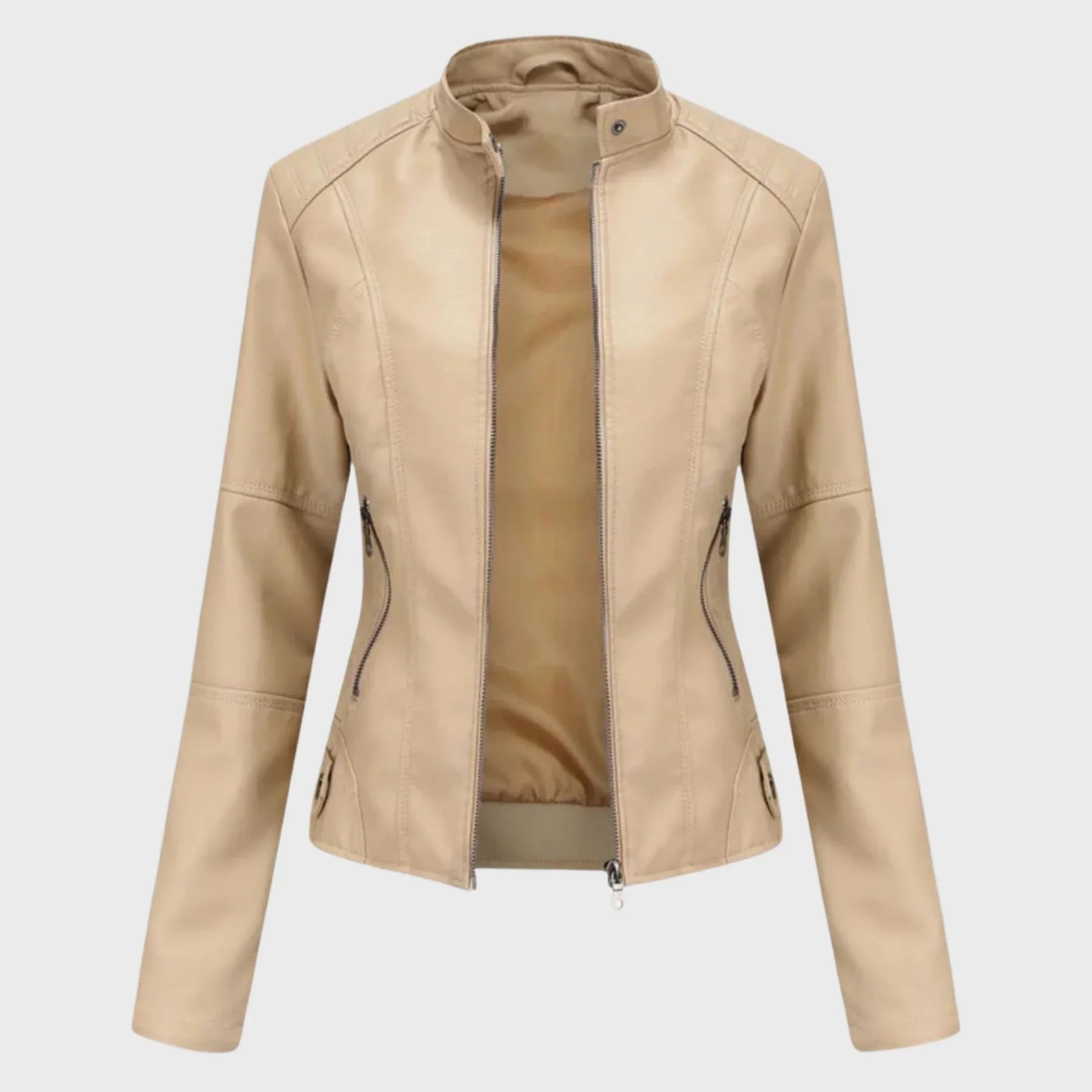 Mabelle – Everyday Leather Jacket with Timeless Elegance