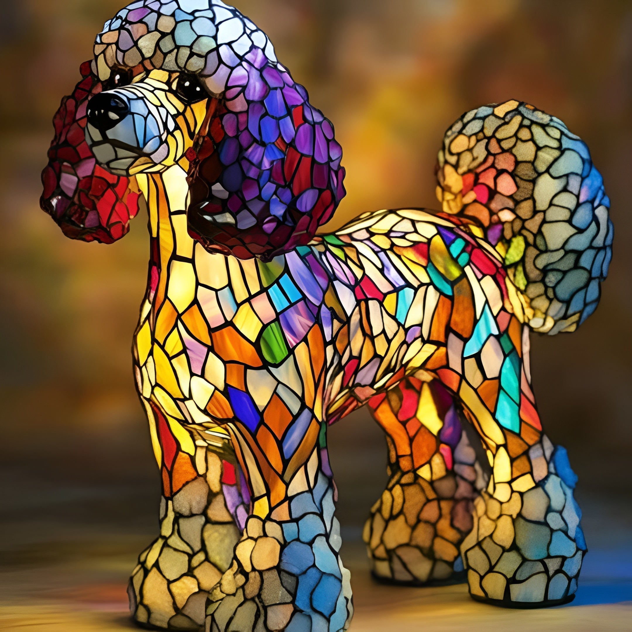 Atlas - Colored Dog Lamp