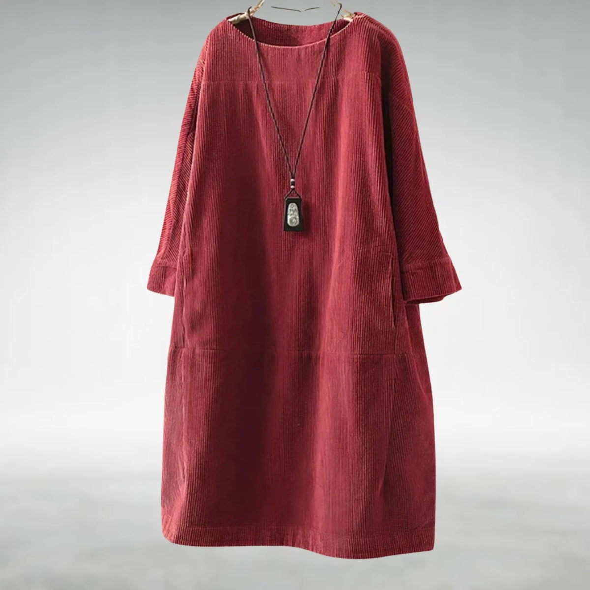 Francesca – Relaxed Corduroy Midi Dress