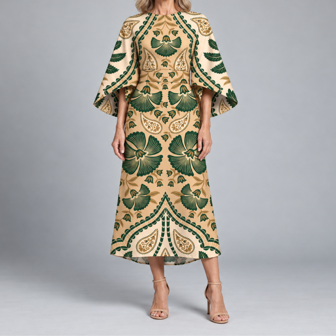 Brooklyn – Statement Print Midi Dress