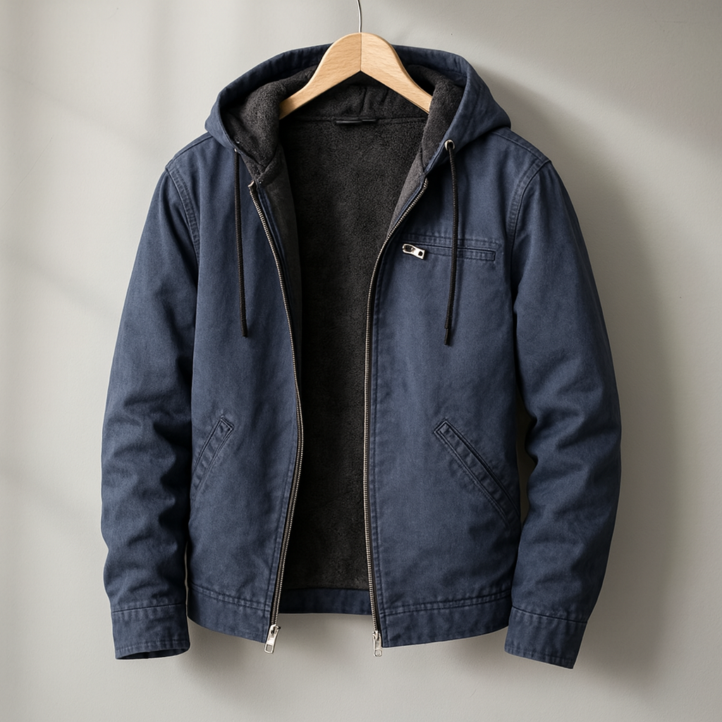 Alexx – Sherpa Lined Canvas Jacket