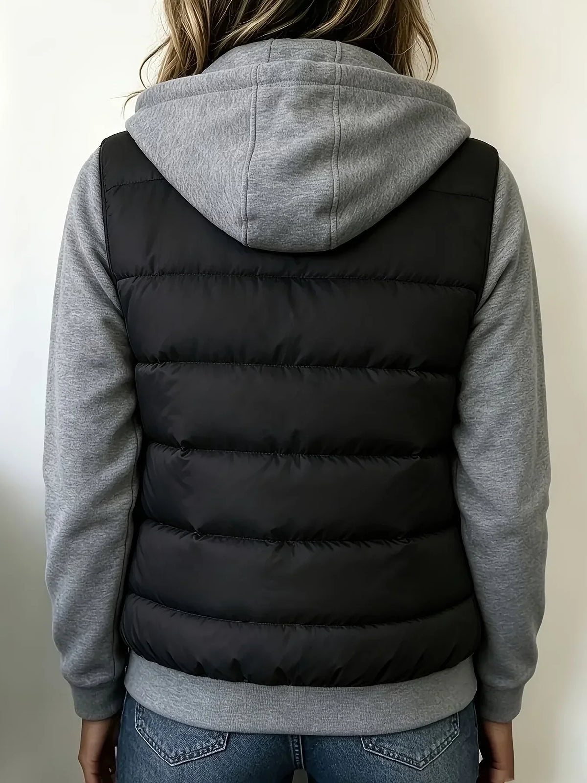 Parker – Padded Color-Block Jacket with Hood