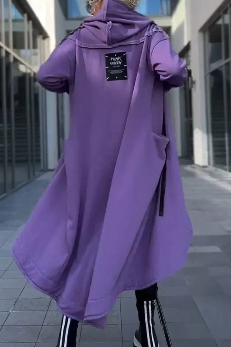 Rania - Long Jacket with Zipper