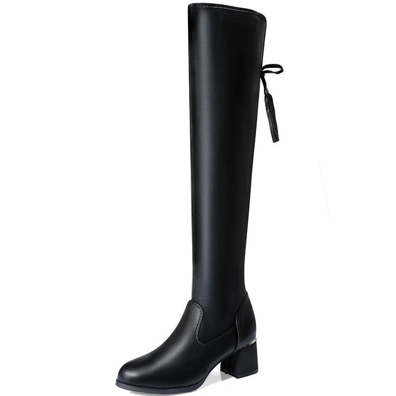 Nikka – Over-the-Knee Warm Stretch Boots